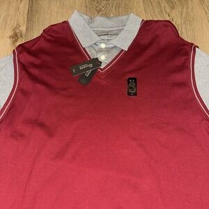 Dockers‎ Men's 2 in 1 SS Polo Shirt with Attached Vest Size XL NEW Layered Look